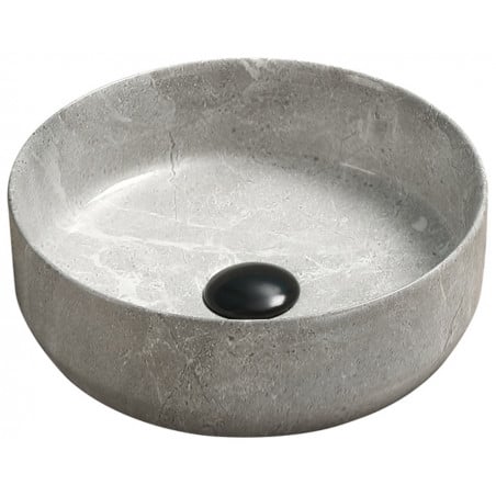 Mexen Felicia Aufsatzwaschbecken 39 x 39 cm, grauer Stein - 21363962