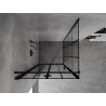 Mexen Mist-F faltbare Duschkabine links 85 x 85 cm, schwarzes Gitter, schwarz - 8A6T-085-085-70-77-L
