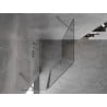 Mexen Mist Duschkabine fünfeckig asymmetrisch schwenkbar 90 x 100 cm, transparent, Chrom - 8A8-090-100-01-00