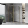 Mexen Mist fünfeckige asymmetrische Duschkabine 100 x 80 cm, transparent, gold - 8A8-100-080-50-00