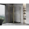 Mexen Mist fünfeckige asymmetrische Duschkabine 100 x 80 cm, transparent, gold - 8A8-100-080-50-00