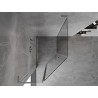 Mexen Mist L fünfeckige asymmetrische Duschkabine mit Flügeltür 80 x 90 cm, transparent, Chrom - 8A8L-080-090-01-00