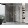 Mexen Mist L asymmetrische Fünfeck-Duschkabine, schwenkbar 100 x 90 cm, transparent, golden - 8A8L-100-090-50-00