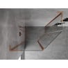 Mexen Mist L fünfeckige asymmetrische Pendelduschkabine 100x80 cm, transparent, gebürstetes Kupfer - 8A8L-100-080-65-00