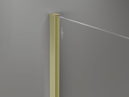Mexen Wandleiste für Duschwand 8 mm, gebürstetes Gold - 800-00-55