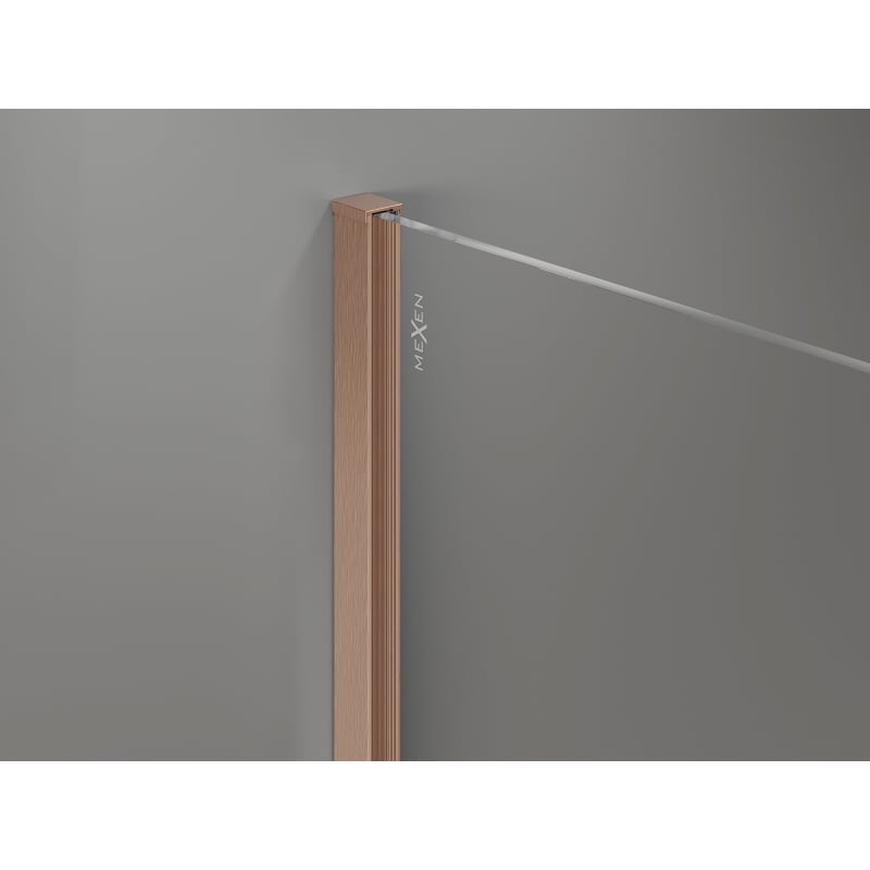 Mexen Uni-I1 Wandanschlussprofil für Duschwand 8 mm, gebürstetes Kupfer - 800-00-65