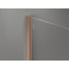 Mexen Wandprofil für Duschwand 8 mm, gebürstetes Kupfer - 800-00-65