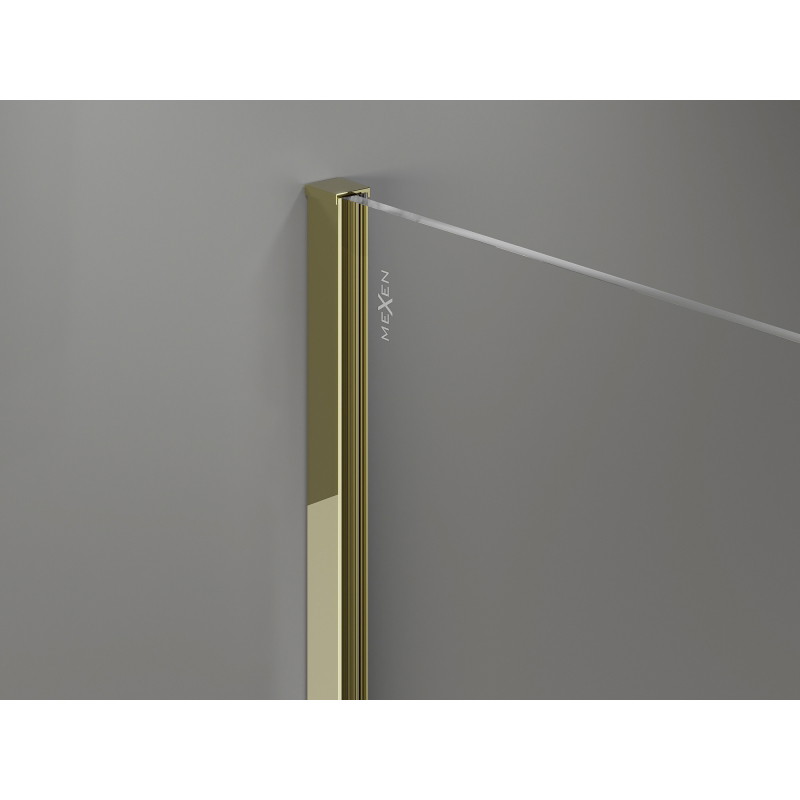 Mexen Wandabschlussleiste für Duschwand 10 mm, Gold - 800-00-50-X