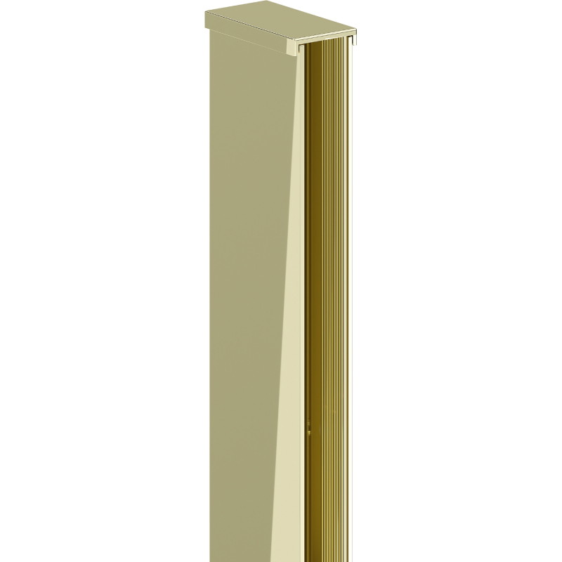 Mexen Wandabschlussleiste für Duschwand 10 mm, Gold - 800-00-50-X