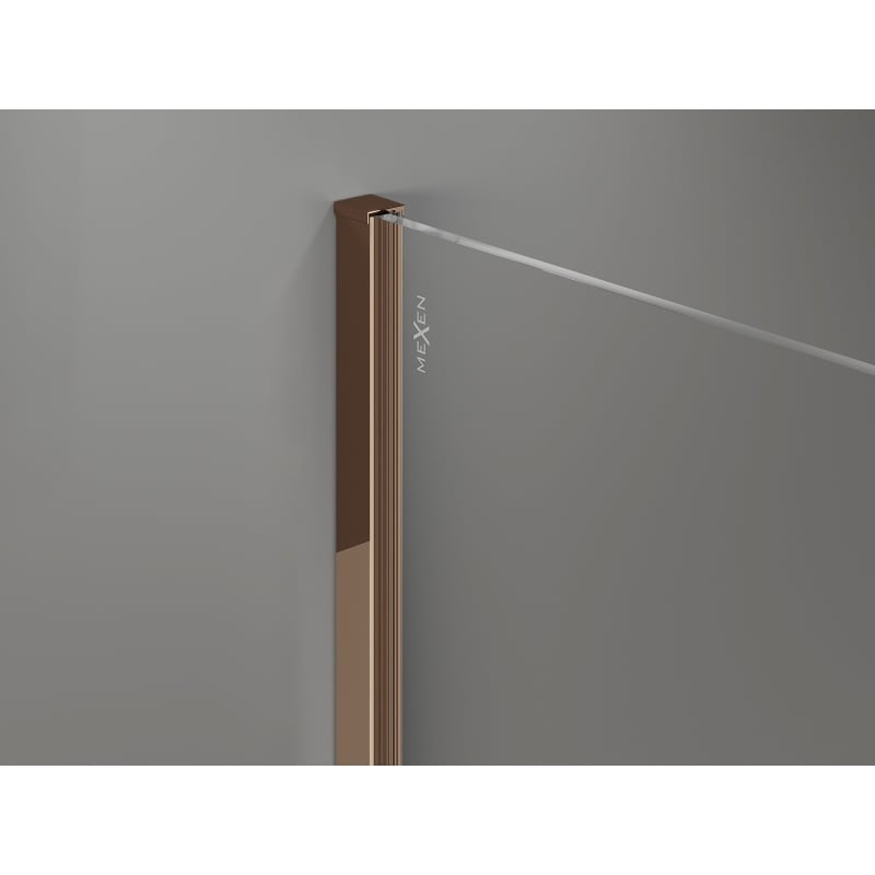 Mexen Wandanschlussleiste für Duschwand 10 mm, Roségold - 800-00-60-X