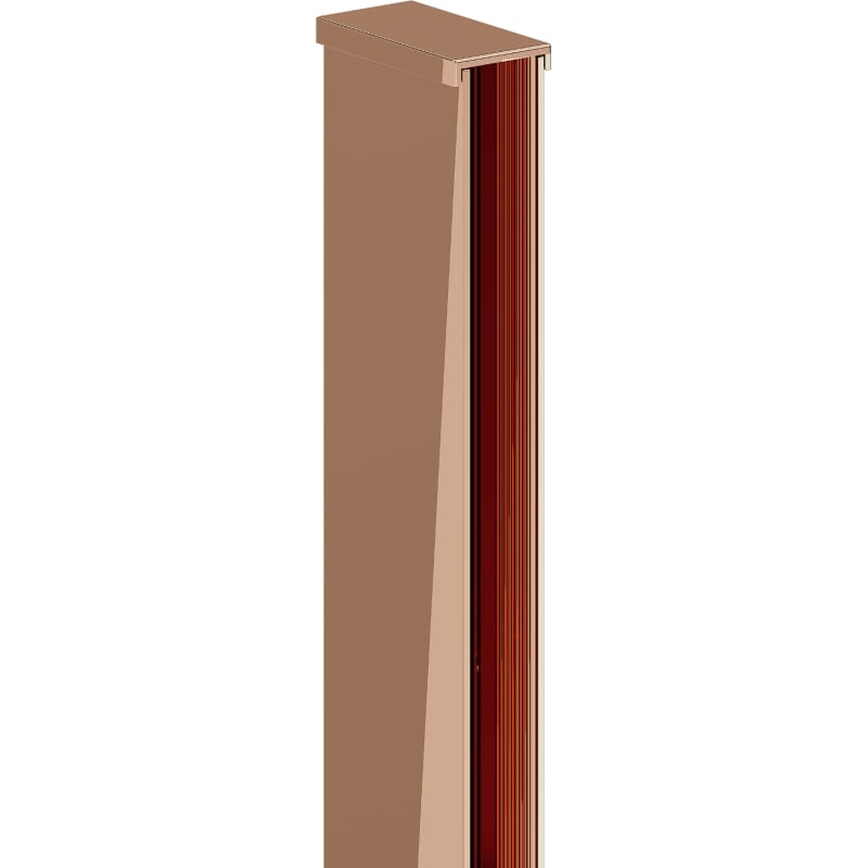 Mexen Wandanschlussleiste für Duschwand 10 mm, Roségold - 800-00-60-X