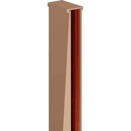 Mexen Wandanschlussleiste für Duschwand 10 mm, Roségold - 800-00-60-X
