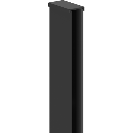 Mexen Wandabschlussleiste für Duschwand 10 mm, schwarz - 800-00-70-X