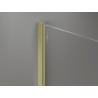 Mexen Uni-I2 Wandanschlussprofil für 10-mm-Duschwand, gebürstetes Gold - 800-00-55-X