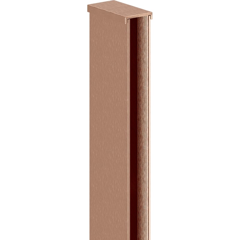Mexen Uni-I2 Wandprofil für 10-mm-Duschwand, gebürstetes Kupfer - 800-00-65-X