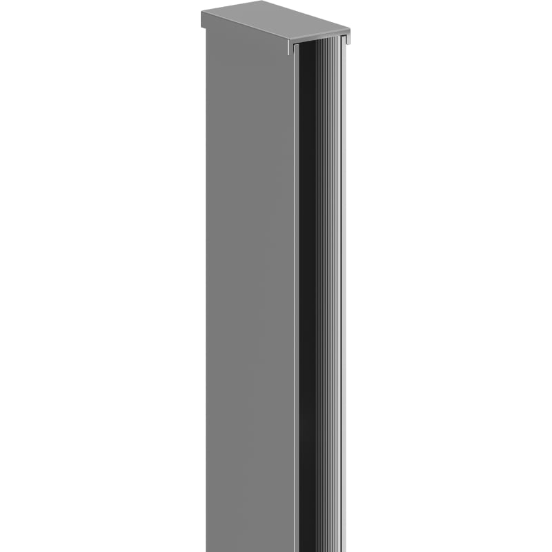 Mexen Wandleiste für Duschwand 10 mm, Gun Metal - 800-00-95-X