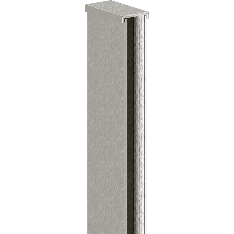 Mexen Uni-I2 Wandanschlussprofil für 10-mm-Duschwand, gebürstetes Nickel - 800-00-97-X
