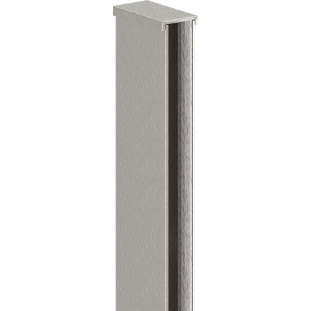 Mexen Wandleiste für Duschwand 10 mm, gebürsteter Nickel - 800-00-97-X