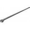 Mexen Uni-P2 gerader Halter für 10 mm Duschwand, Gun Gray gebürstet - 830-10-66