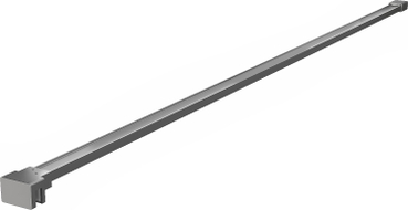 Mexen Uni-P2 Gerade Stabilisierungsstange für 10-mm-Duschwand, Gun Metal - 830-10-95