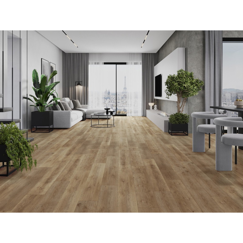 Mexen Spirit Lake Muster von Vinylpaneelen LVT Dryback 2,5 mm, PVC-Unterlage, 4 V-Fuge, Eiche - F1301-S