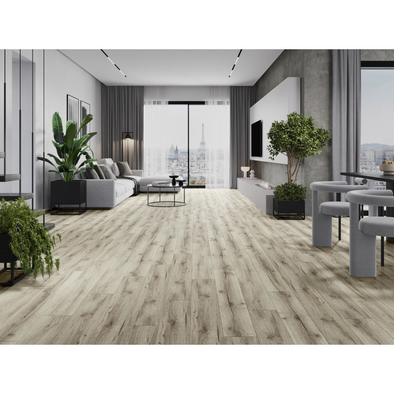 Mexen Wirginia Probe von Vinylplatten LVT Dryback 2,5 mm, PVC-Trägerschicht, 4 V-Fuge, Eiche - F1305-S