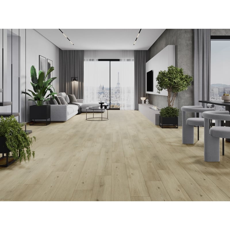 Mexen Calera Muster von LVT Vinylpaneelen Dryback 2,5 mm, PVC-Unterschicht, 4 V-Fuge, Eiche - F1320-S