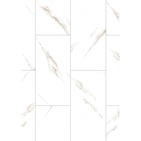 Mexen River White  Muster von LVT-Vinylpaneelen Dryback 2,5 mm, PVC-Unterlage, 4 V-Fuge, Jazz White - F1450-S