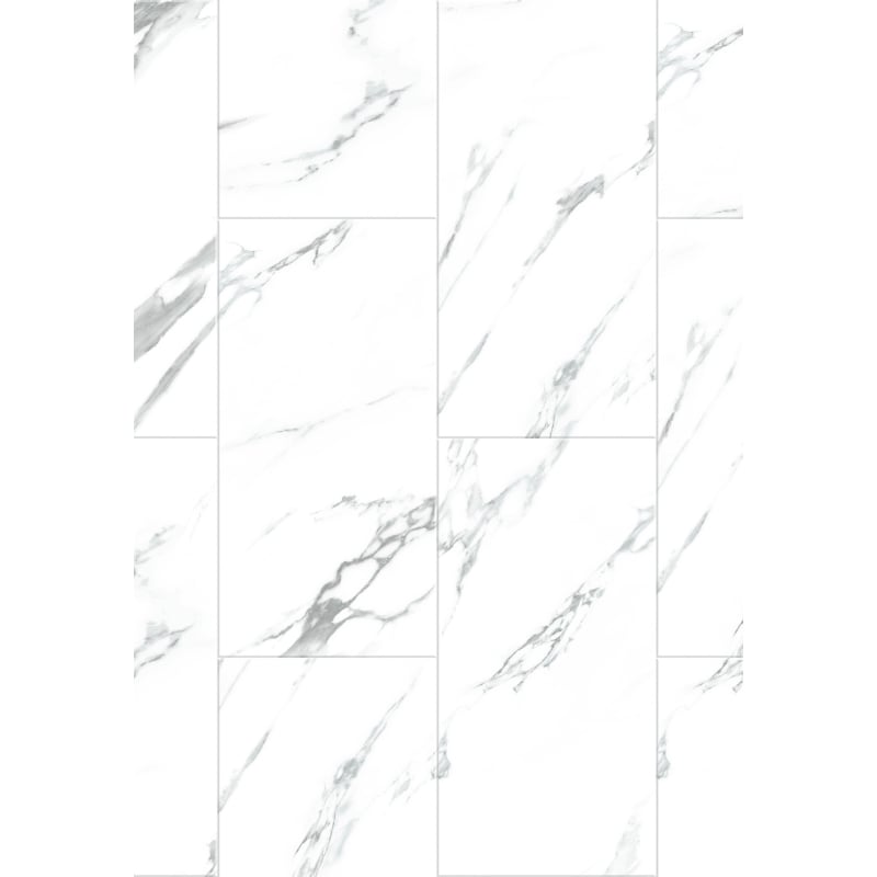 Mexen Glacier White Muster Vinylpaneele LVT Dryback 2,5 mm, Unterlage, 4 V-Fuge, Jazz White - F1451-S