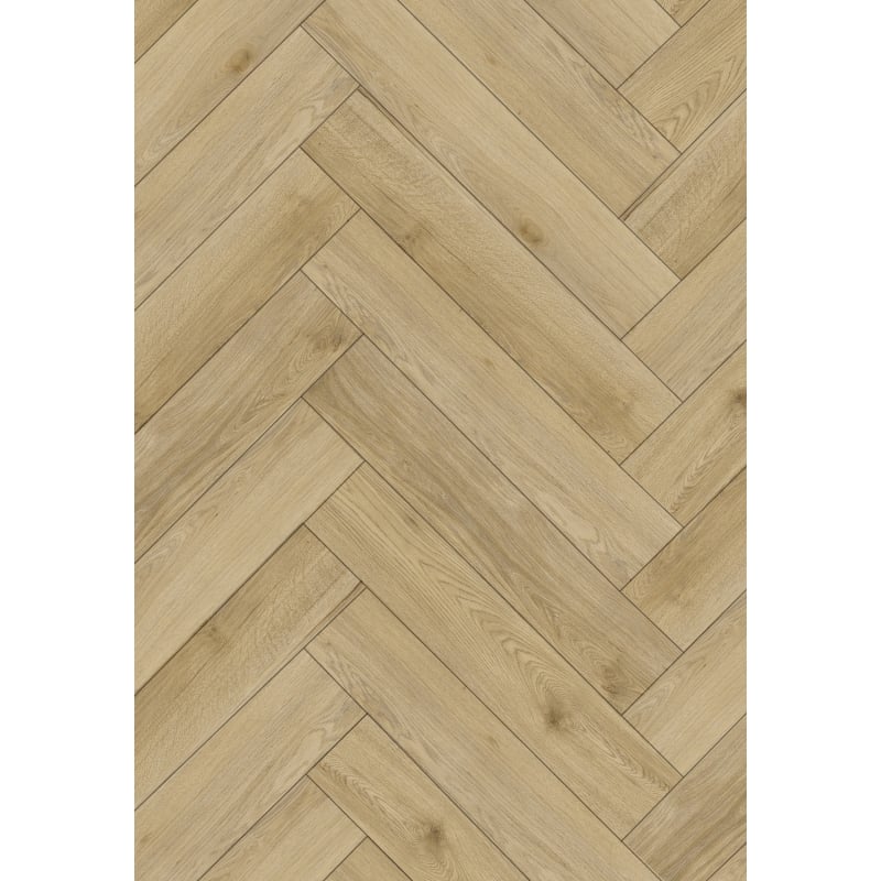 Mexen Charter Oak Probe von Fischgrät-Vinylpaneelen LVT Dryback 2,5 mm, PVC-Unterlage, 4 V-Fugen, Eiche - F1469-S