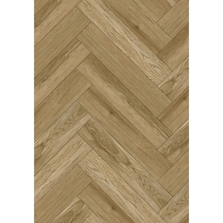 Mexen Manhattan Muster von Vinylpaneelen, Fischgrät LVT Dryback 2,5 mm, PVC-Unterlage, 4 V-Fuge, Eiche - F1473-S