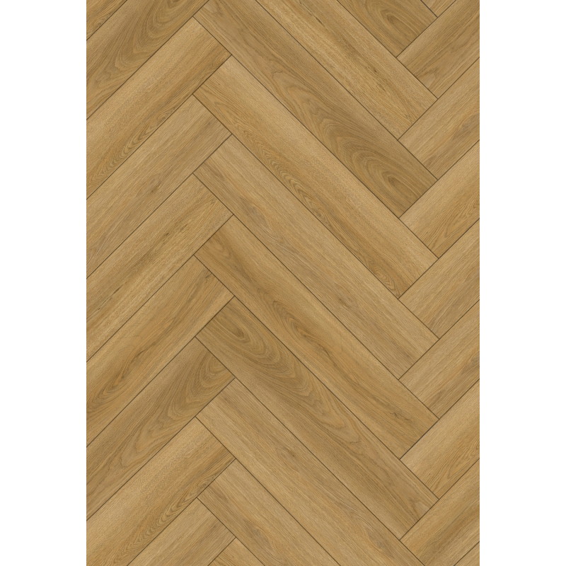 Mexen Chattanooga  Probe von Vinylpaneelen Fischgrät LVT Dryback 2,5 mm, PVC-Unterlage, 4 V-Fuge, Eiche - F1478-S