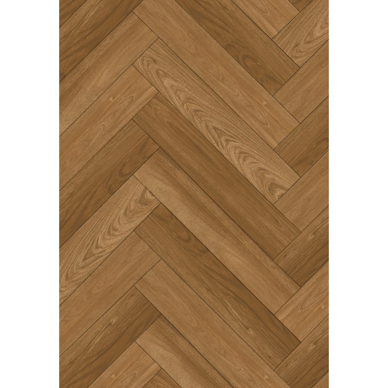 Mexen Overland Park Probe von Vinylpaneelen Fischgrät LVT Dryback 2,5 mm, Unterlage 4 V-Fuge, Jatoba - F1487-S