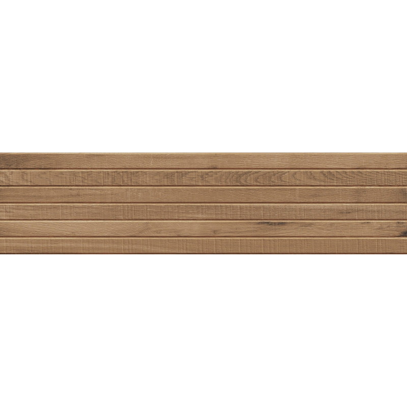 Mexen Western Wood Walnuss Probe rechteckiger glasierter Feinsteinzeugfliese G1, wandähnliche Holzfliese, matt - TL702-54-S