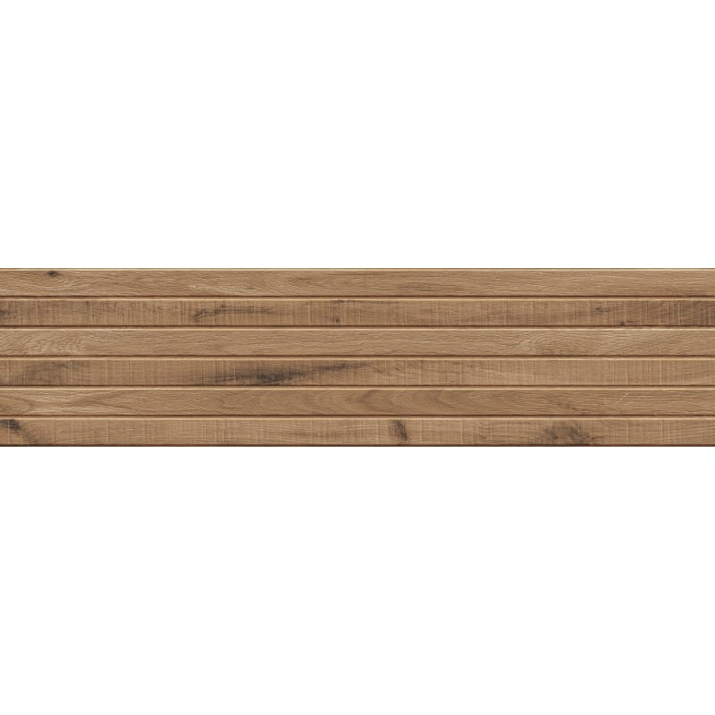 Mexen Western Wood Walnuss Probe rechteckiger glasierter Feinsteinzeugfliese G1, wandähnliche Holzfliese, matt - TL702-54-S