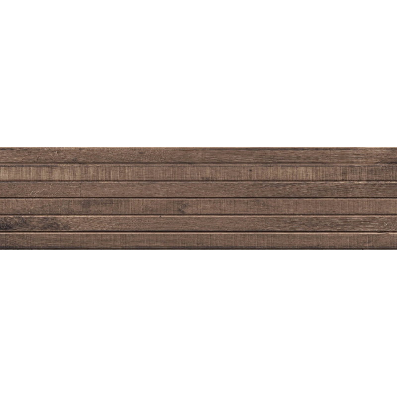 Mexen Western Wood Choco Mustergleis aus glasiertem Feinsteinzeug, rekt. G1, wandfliesenähnlich, matt - TL702-56-S