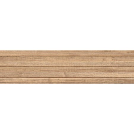 Mexen Mulberry Wood Honey Probe glasiertes Feinsteinzeug rek. G1, holzähnliche Wandfliese, matt - TL703-51-S