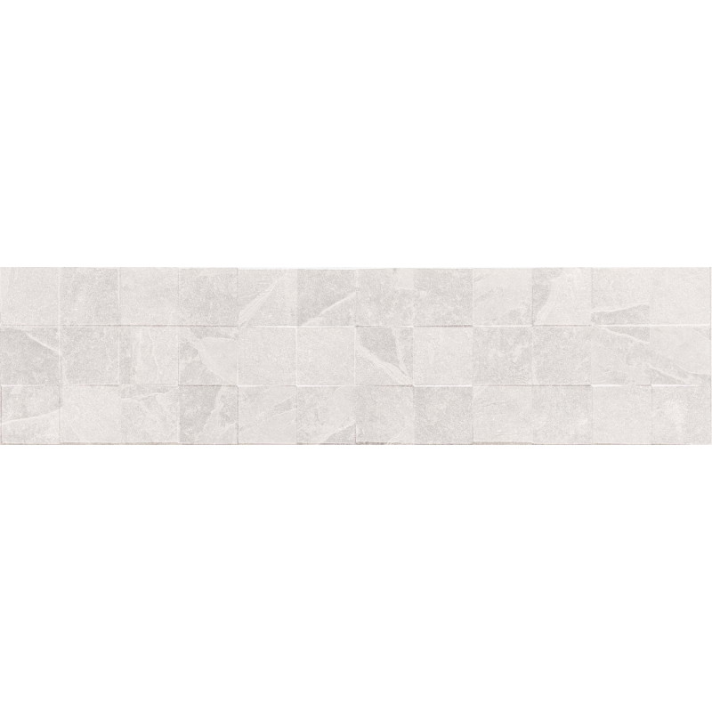 Mexen Icon Lyon Bianco Probe glasiertes Feinsteinzeug rek. G1, Wandfliese, matt - TL712-53-S