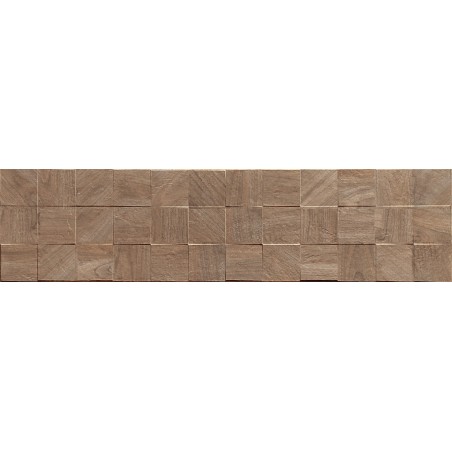 Mexen Riga Lyon Brown Probe glasierte rektifizierte Feinsteinzeugfliese, holzähnliche Wandfliese, matt - TL713-51-S
