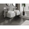Mexen Orio Badezimmerschrank unter dem Waschbecken 50 cm mit Arbeitsplatte, 1 Schublade, grau matt - 91A10-05023-1-BFC62