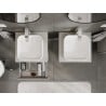 Mexen Orio Badezimmerschrank unter dem Waschbecken 50 cm mit Arbeitsplatte, 1 Schublade, grau matt - 91A10-05023-1-BFC62