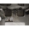 Mexen Orio Badezimmerschrank unter Waschbecken 50 cm mit Arbeitsplatte, 1 Schublade, schwarzer Hochglanz - 91A10-05023-1-BFC70