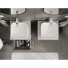Mexen Orio Waschtischunterschrank 50 cm mit Arbeitsplatte, 1 Schublade, Grau Matt - 91A10-05047-1-BFC62