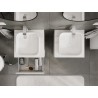 Mexen Orio Badezimmerschrank 50 cm mit Waschtisch, 2 Schubladen, weißer Glanz - 91A10-05047-2-BFFC00