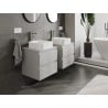 Mexen Orio Badezimmer-Unterschrank 50 cm mit Arbeitsplatte, 2 Schubladen, Grau Matt - 91A10-05047-2-BFFC62