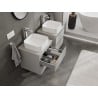 Mexen Orio Badezimmer-Unterschrank 50 cm mit Arbeitsplatte, 2 Schubladen, Grau Matt - 91A10-05047-2-BFFC62