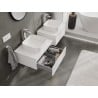 Mexen Orio Badezimmerschrank unter Waschbecken 60 cm mit Arbeitsplatte, 1 Schublade, weiß matt - 91A10-06023-1-BFC01