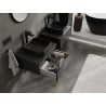 Mexen Orio Badezimmerschrank 60 cm mit Arbeitsplatte, 1 Schublade, schwarz matt - 91A10-06023-1-BFC71