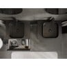 Mexen Orio Badezimmerschrank 60 cm mit Arbeitsplatte, 1 Schublade, schwarz matt - 91A10-06023-1-BFC71