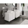 Mexen Orio Badezimmerunterschrank 60 cm mit Arbeitsplatte, 1 Schublade, weiß matt - 91A10-06047-1-BFC01